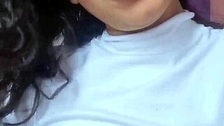 Brazilian brunette in lingerie asks for your attention