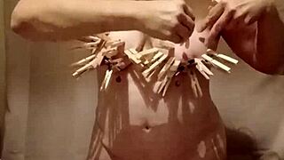 French Maid Slave Endures Humiliation with Clamps and Belt in 2024. Watch Her Submit to Harsh Maledom Play.