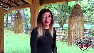 gwen, such a beautiful french milf, takes it hard in her tight slit. damn, those stockings!