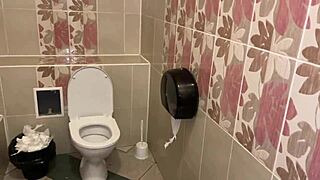 Holy Crap! Pissing Compilation in Public Toilets with Close-Up POV Action!