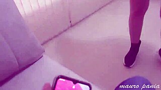 milf scort just got to her place, ready for action! 😏