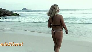 Hey, Check Out This Beach Trailer with Microbikini and Public Action!