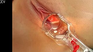 euro babe masturbating solo with natural tits blonde hair squirting milk