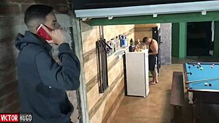 blonde milf gives ass to tattooed friend in hardcore anal fucking