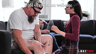 want to see this petite babe gagged by two monster cocks?