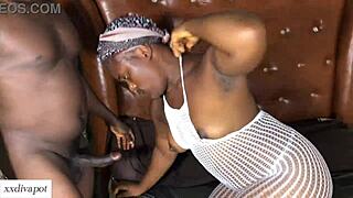 Stepson Helps Stepmom with Big Black Cock Orgasm