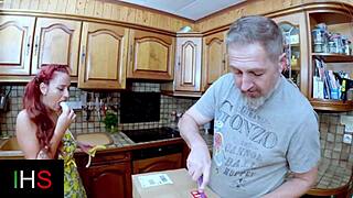 The fun is in the kitchen with fruits and toys