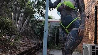 Twerking and pole dancing in a micro bikini by Melody Radford