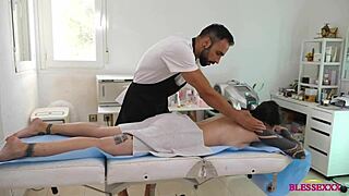 So, this busty married milf teacher got a huge massage after class