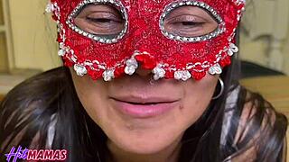 Fuck! Milf Nana takes bukkake and double vaginal penetration!