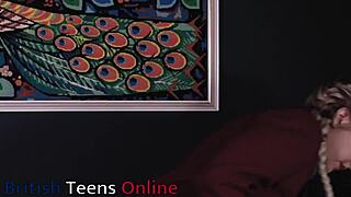 18 year old blonde student gets fucked hard by her teacher in costumes and stockings