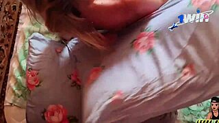 He surprises the tattooed blonde with early morning deepthroat and pussy fucking at home