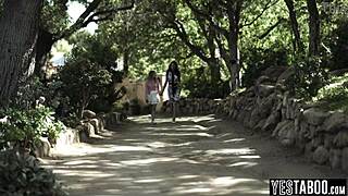 Innocent lesbian teen gets fucked by pastor's milf wife with big boobs