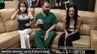 blaire celeste sucks dick and gets her pussy blasted with cum