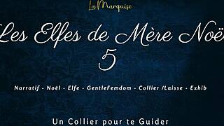 french femdom elves with dirty talk and leash action