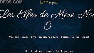 french femdom elves with dirty talk and leash action