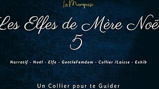 french femdom elves with dirty talk and leash action