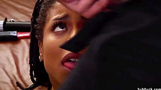 black boyfriend fucks alternative girlfriend and ebony stepsister in threesome