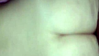 A hot chick is having sex with a guy in public place