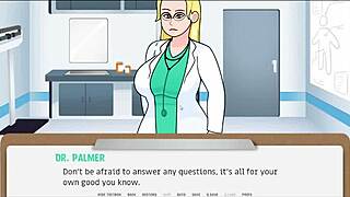 The Doctor Talks To The Patient In The Hospital Cartoon