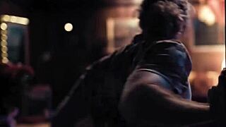 Blonde babe encounters a stranger in a realistic scenario