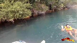 Feeling the rough anal sex on the high seas with my sexy Latina partner.