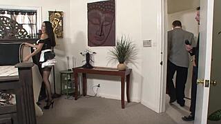 the teen amateur with hairless cunt gets assfucked by monster cock and receives cumshot after blowjob