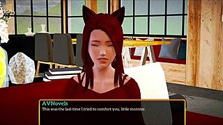 my new family scene 377 with redhead and small tits in a game