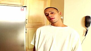 Sexy blonde Megan drilled hard in the ass on kitchen floor