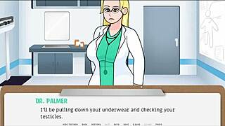 The Doctor Talks To The Patient In The Hospital Cartoon