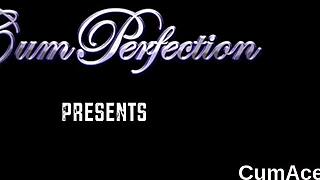 i'm this sexy doll getting sperm shot on my face, gulping all the load, oh shit!