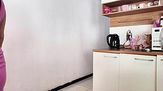 damn! long shower leads to quick risky cheating with husband’s brazilian friend