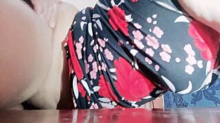 having wild fun with my latest lover, so hot! 🔥