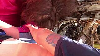 Outdoor amateur toy play in public setting.