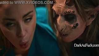 the demon fucks the nurse and squirts milk into her mouth