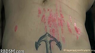 Bound slut submits to rough missionary fucking with tight pussy