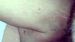 round 2 with her shaved pussy getting a creampie 😏