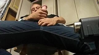 Playing With My Stiff Cock Until I Cum