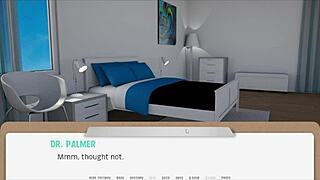 The Doctor Talks To The Patient In The Hospital Cartoon