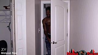 How does Ebonilovemore handle that massive black shaft in her tight backdoor?