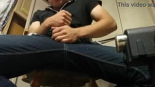 Playing With My Stiff Cock Until I Cum