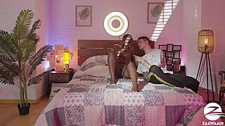 Cuckold lets another dick in wet pussy.