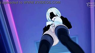 Yorha 2B's intense orgasm shakes me every time!