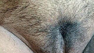 desi bhabi, show me how you clean that hairy pussy before we get started.