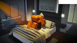 Roblox slut gets hardcore gay ass blowjob and creampie pumping.