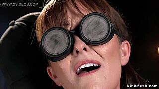 Hairy beauty squirts hard while fucked with dildo!