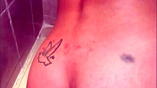 Latina girl caught bathing, ready for doggystyle fuck with tight asshole