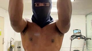 working out my neck and shoulders outdoors in california for the ladies