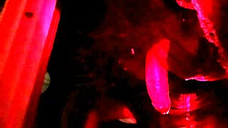 a single lonely male strokes his cock alone in his room, seeking release through masturbation