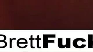 Busty blonde Brett Rossi masturbates in hot bath